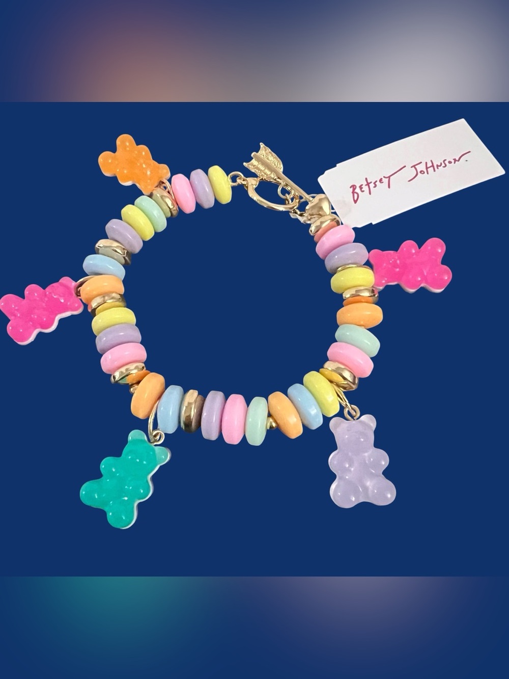 Betsey Johnson  Gummy Bears Charm Bracelet - Multicolor